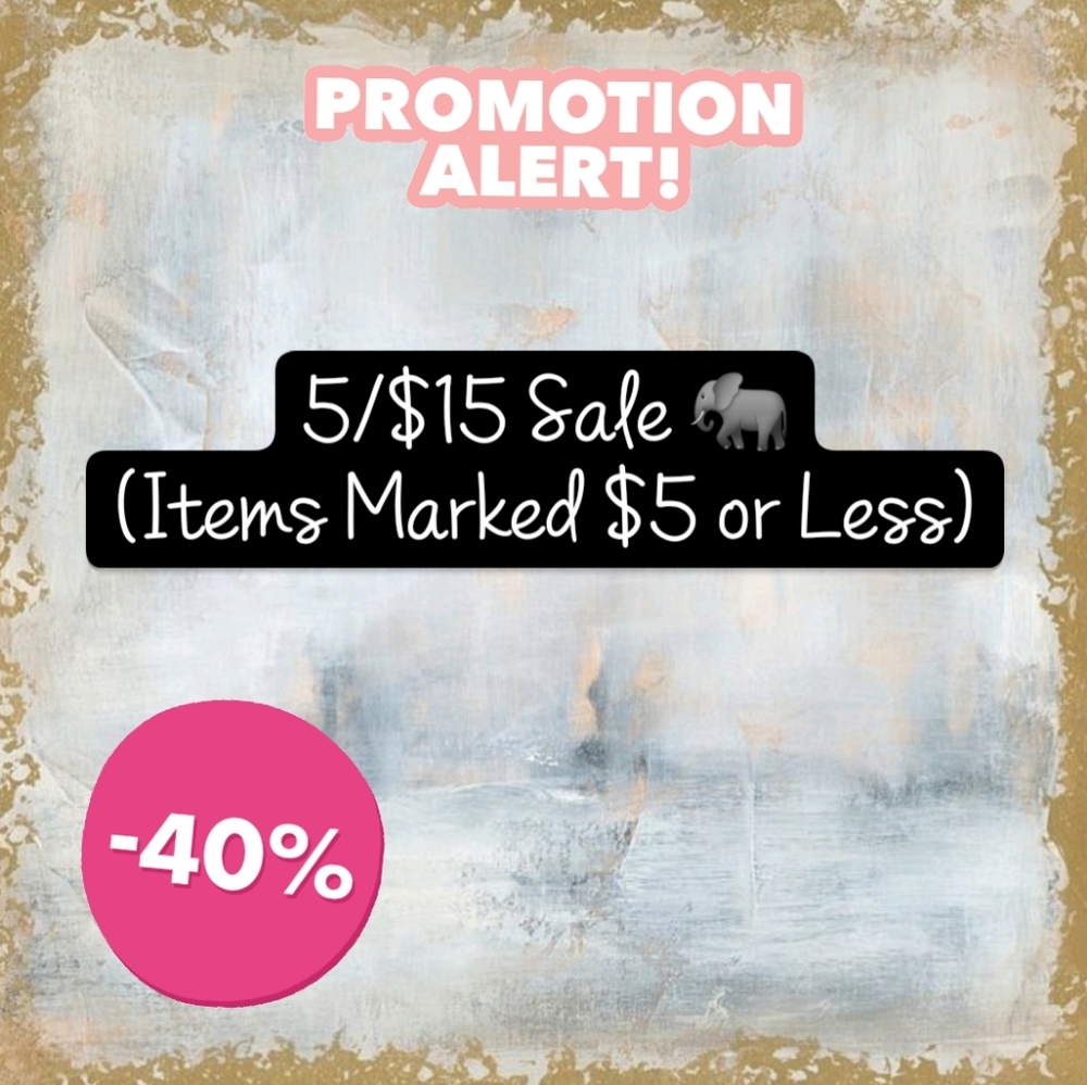 SALE!!! 5 Items For $15